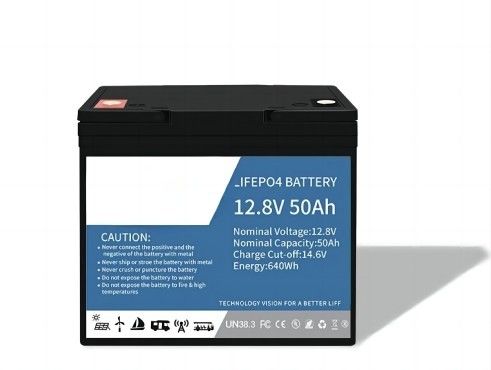 Không thấm nước LifeP04 pin lithium 12.8V 50AH Với Bluetooth cho năng lượng biển