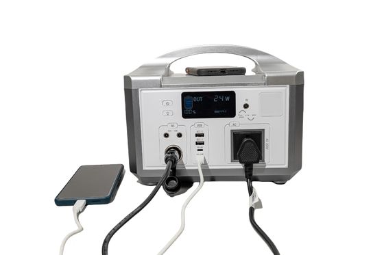 IP65 Cung cấp điện di động LifePO4 600WH Pin Điện Lượng lên đến 1200W Máy phát năng lượng mặt trời Cho cắm trại / sử dụng tại nhà