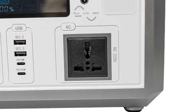50HZ/60HZ AC Outlet Flash Fish Máy phát năng lượng mặt trời Lưu trữ năng lượng di động với sạc tấm pin mặt trời cho thiết bị văn phòng