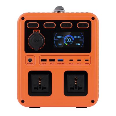 IP61 Lượng đầu ra cao DC 13V 1200W AC Switch QC3.0 Máy phát điện di động với Inverter hai chiều cho dự phòng tại nhà