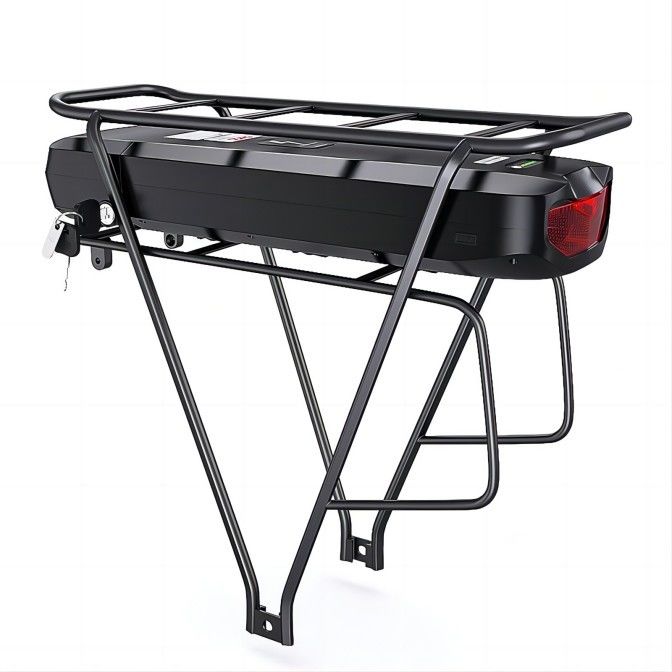 Pin xe đạp điện Lithium 10S4P 36V/48V Màu đen Móc treo phía sau Dòng đuôi 10.4AH