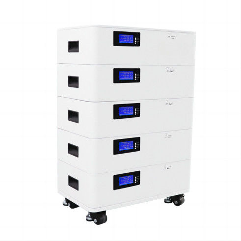 Năng lượng đầu ra cao Inverter tấm pin mặt trời xếp chồng 20,48KWH LFP pin với CE UL được phê duyệt cho nhà