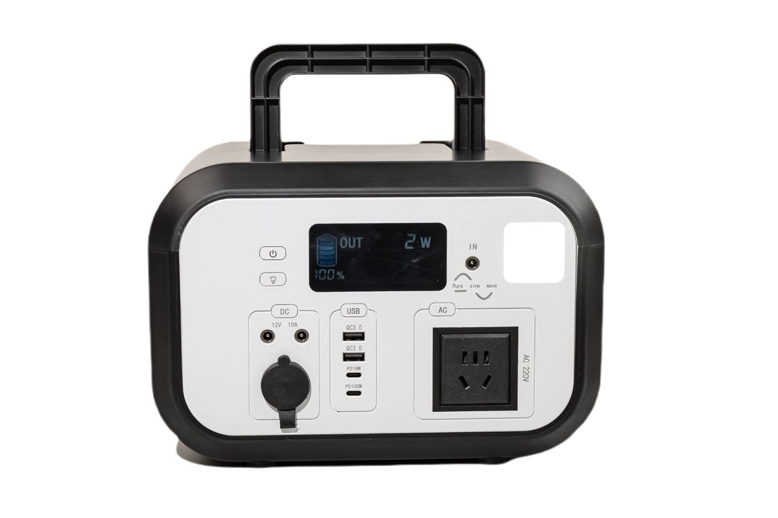 Nhà máy năng lượng mặt trời di động hiệu quả cao 600WH 220V Pure Sine Wave AC Outlets With App For Home Backup System