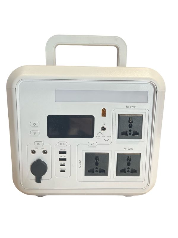 Không có hiệu ứng bộ nhớ 1500W Lượng đầu ra tất cả trong một hệ thống năng lượng mặt trời Trạm điện AC di động với đèn LED Cho RV Cắm trại