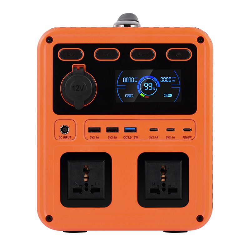IP61 Lượng đầu ra cao DC 13V 1200W AC Switch QC3.0 Máy phát điện di động với Inverter hai chiều cho dự phòng tại nhà
